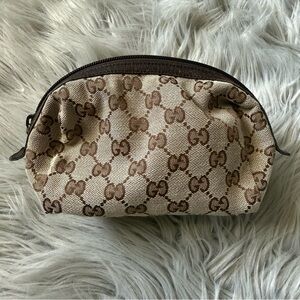 GUCCI Monogram Cosmetic Pouch Bag